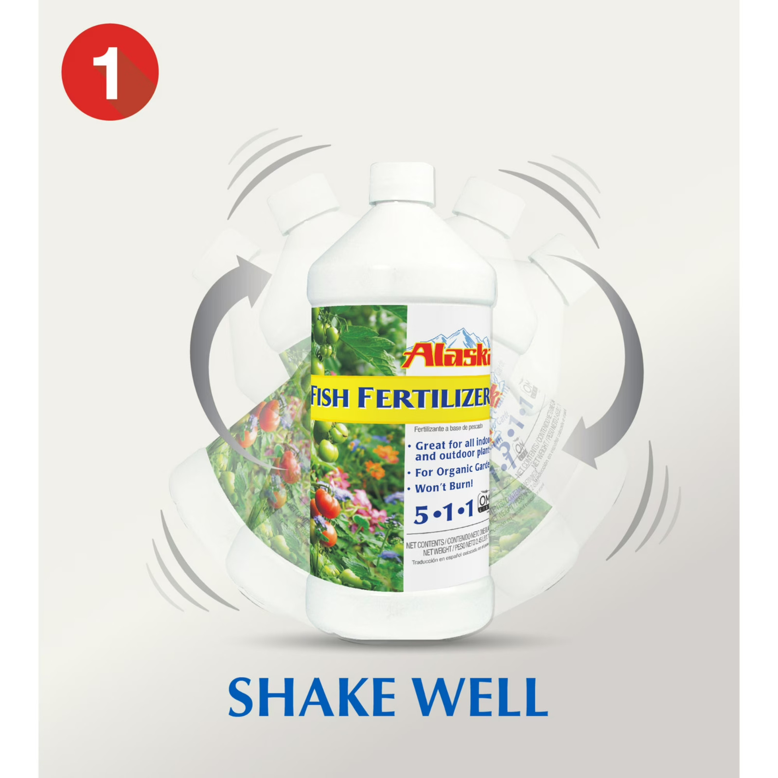 (2 pack) Alaska Fish Fertilizer 5-1-1 Plant Food, 1 gal