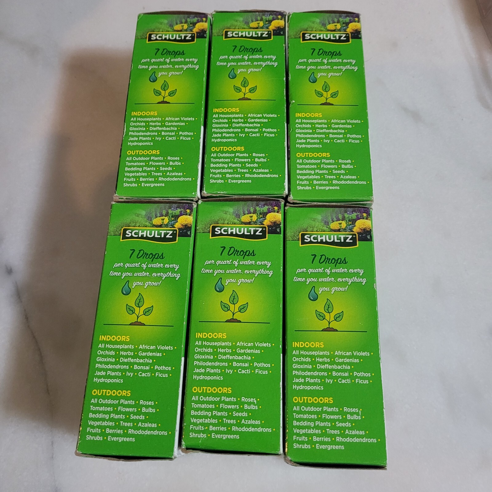 6 Pack Of Schultz All Purpose Liquid Plant Food 10-15-10 4 oz Each