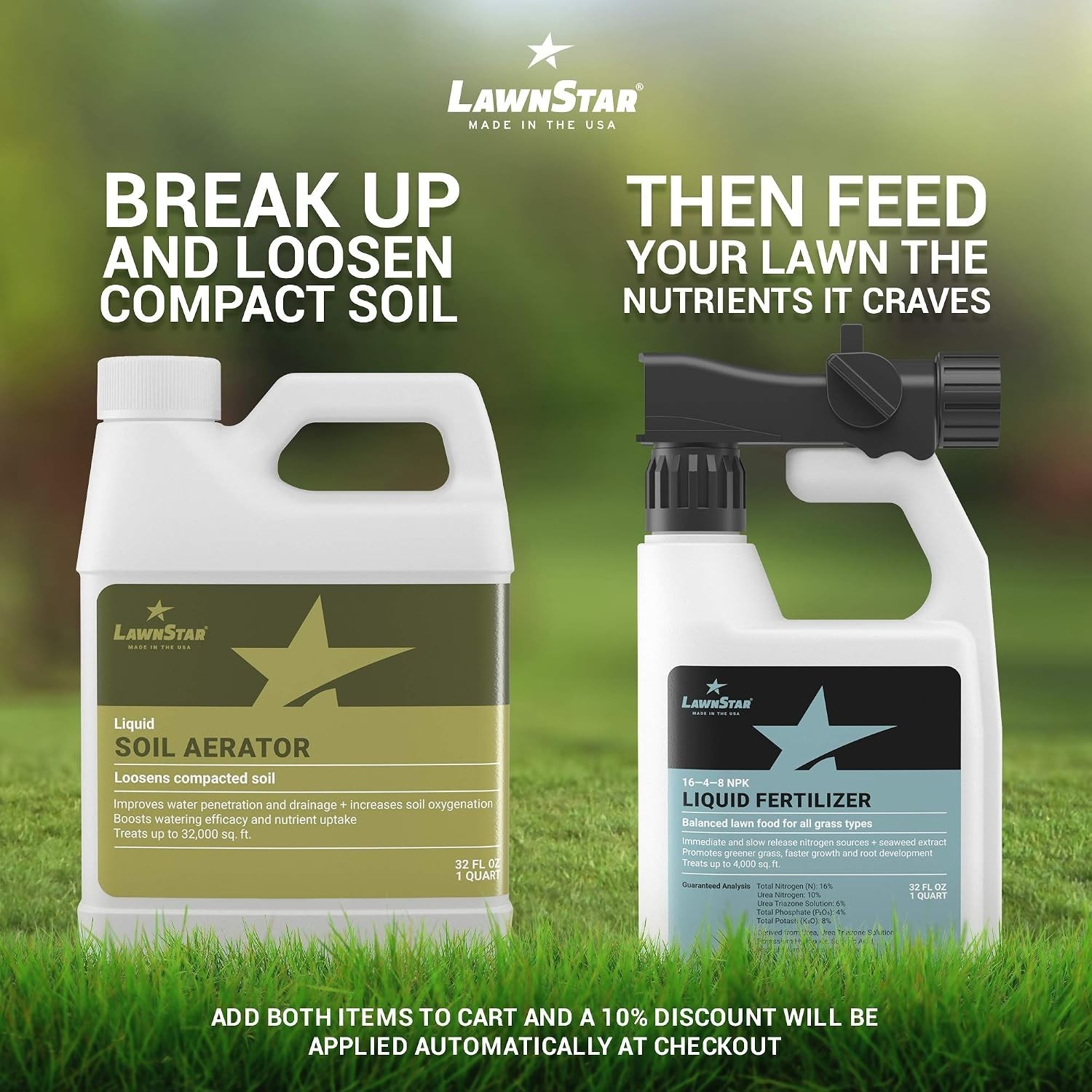 Liquid Lawn Aerator 32 fl oz – Loosens & Conditions Compacted Soil – Alternat…