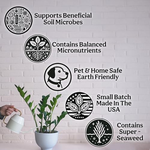 Organic Liquid Indoor Plant Food, Houseplant, Tropical & All-Purpose Indoor 8oz