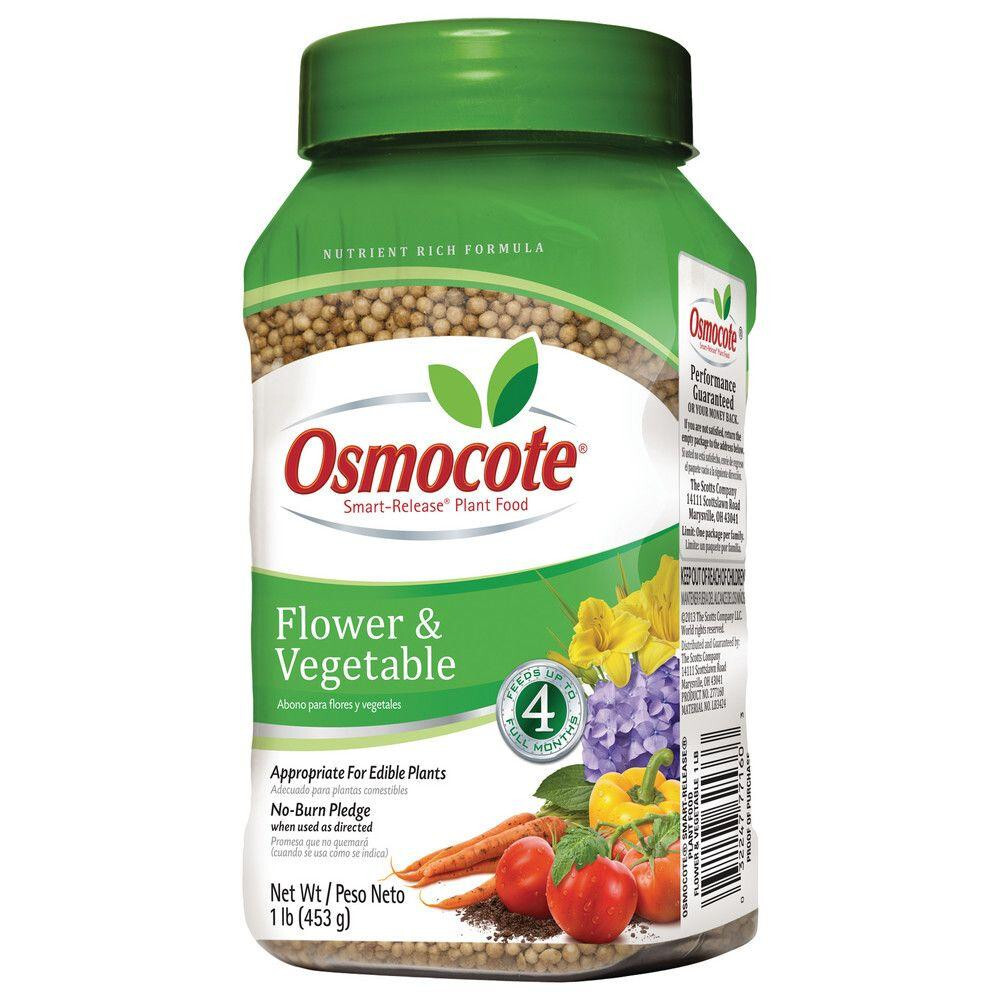 Osmocote Flower and Vegetable Smart-Release Plant Food (1 lb) Feeds for 4 Months