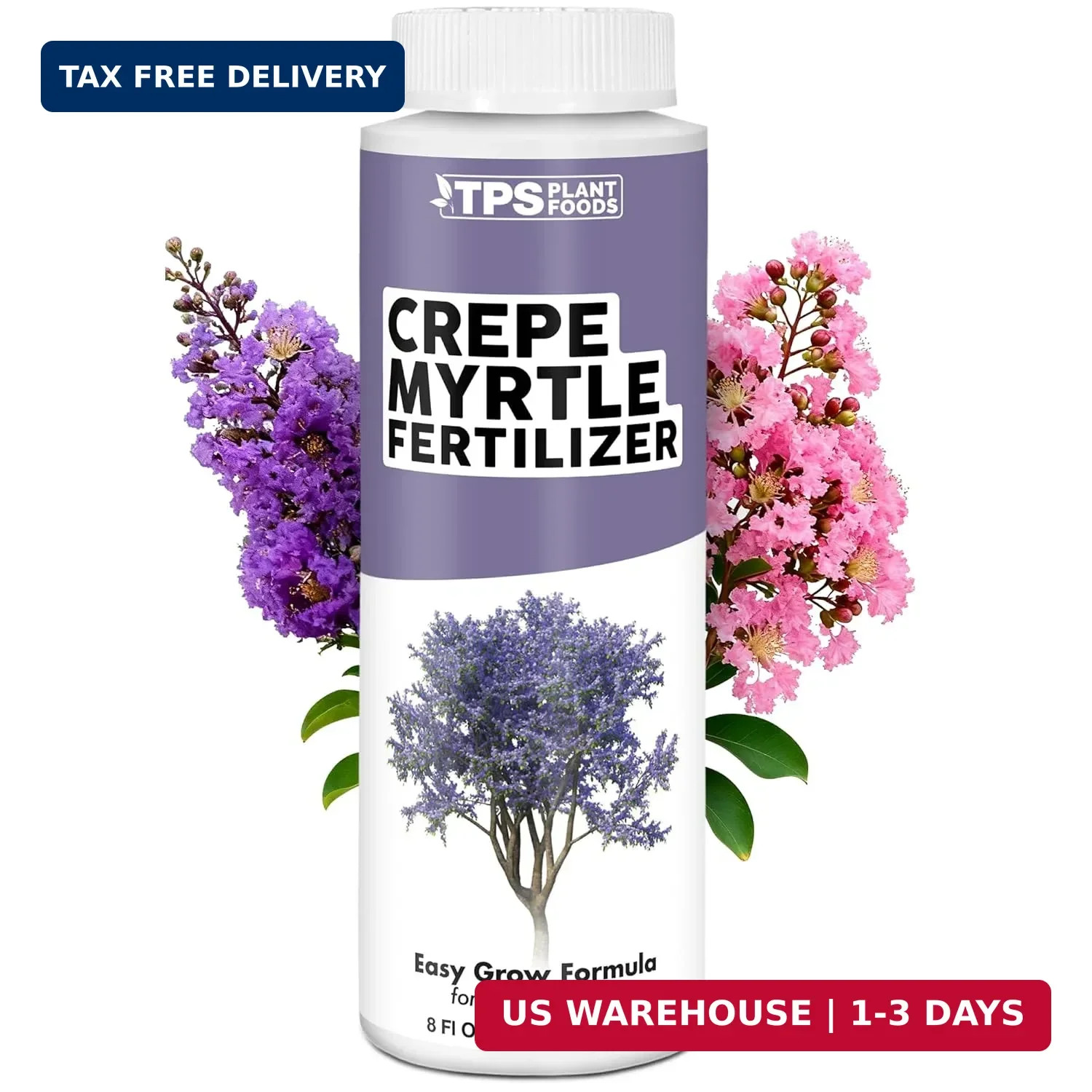 Crepe Myrtle Fertilizer – Liquid Plant Food for More Blooms, Vibrant Color Healt