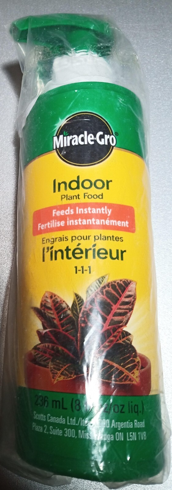 🔥🔥Miracle Gro Indoor Plant Food (Liquid) – 236ml (8 fl oz) 4 Pack + Bonus✳️✳️