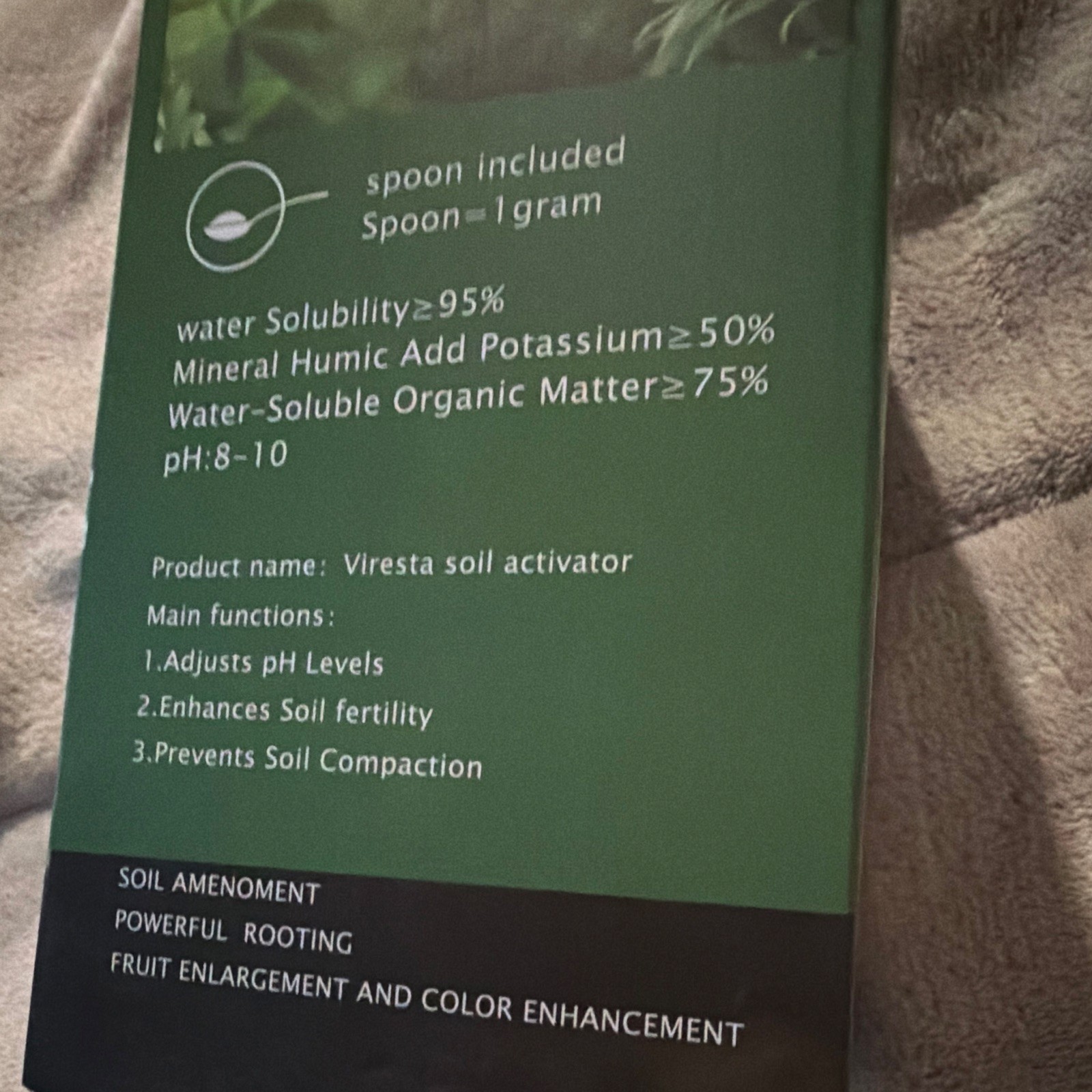 Viresta Soil Activator Organic Water Soluble Powder Concentrate 12.35 oz