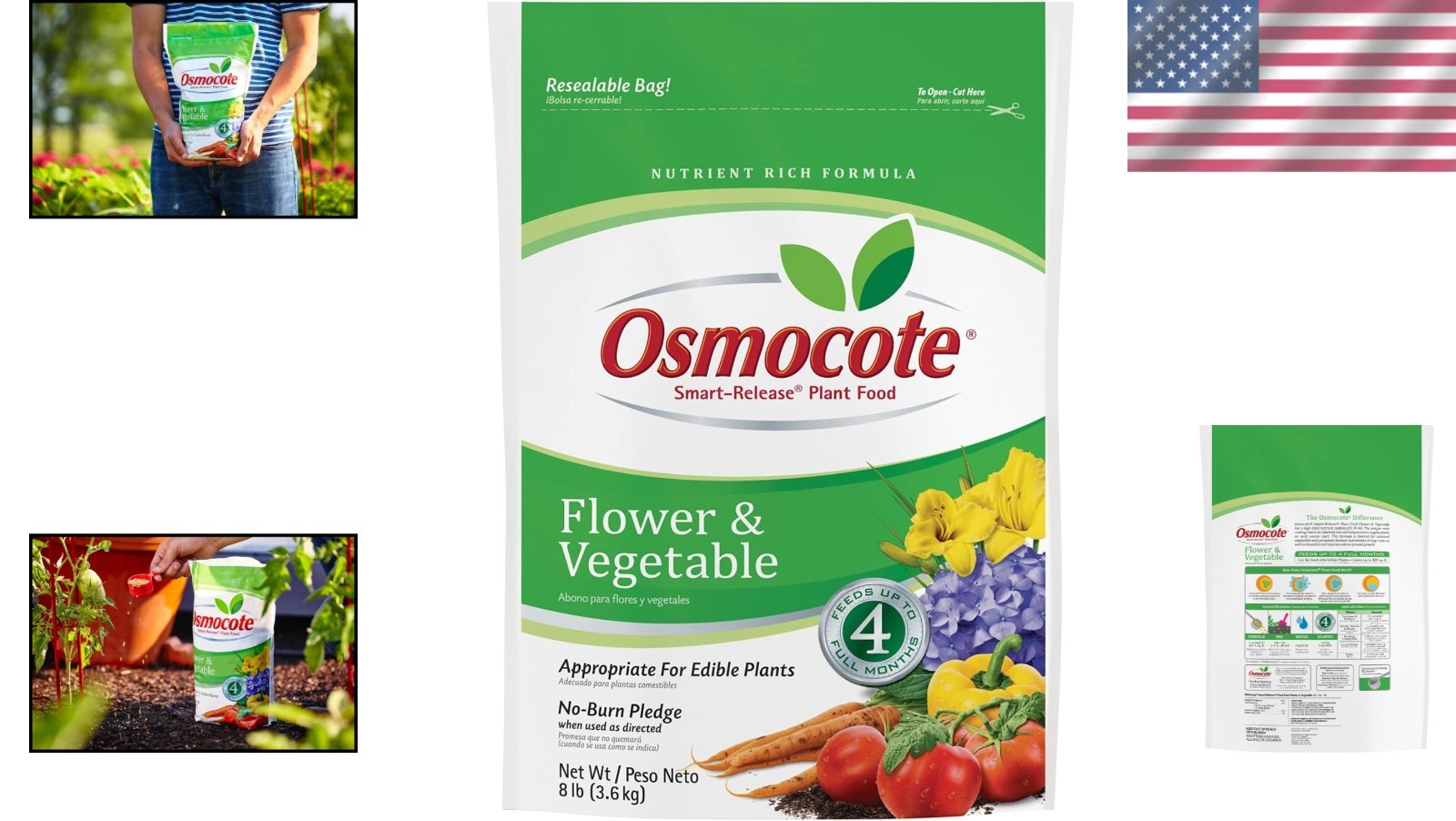 8 lb Flower & Vegetable Fertilizer – Promotes Root Growth & Vibrant Blooms