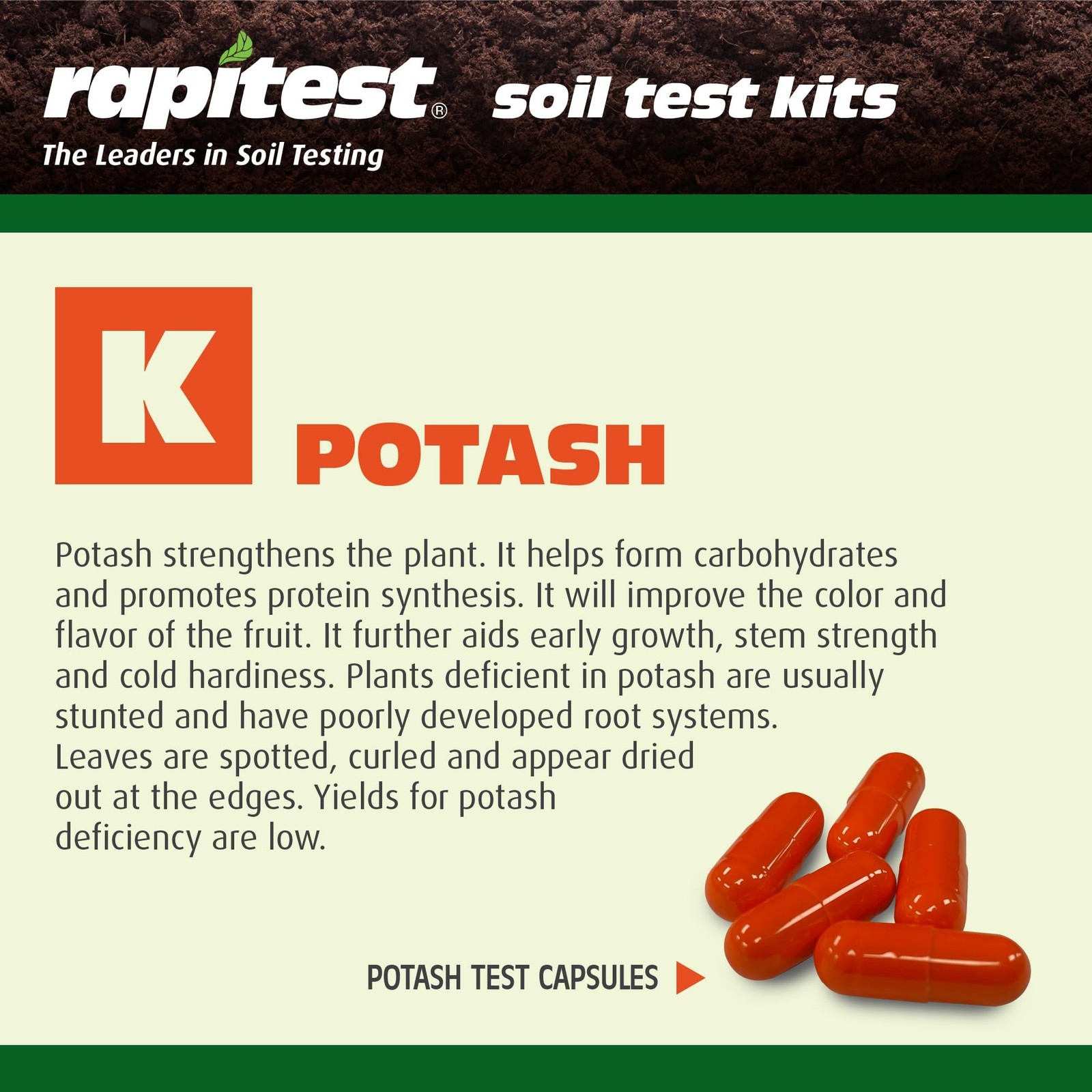Rapitest Soil Test Kit for Gardens, Vegetables, Flowers and Lawns. USA design…