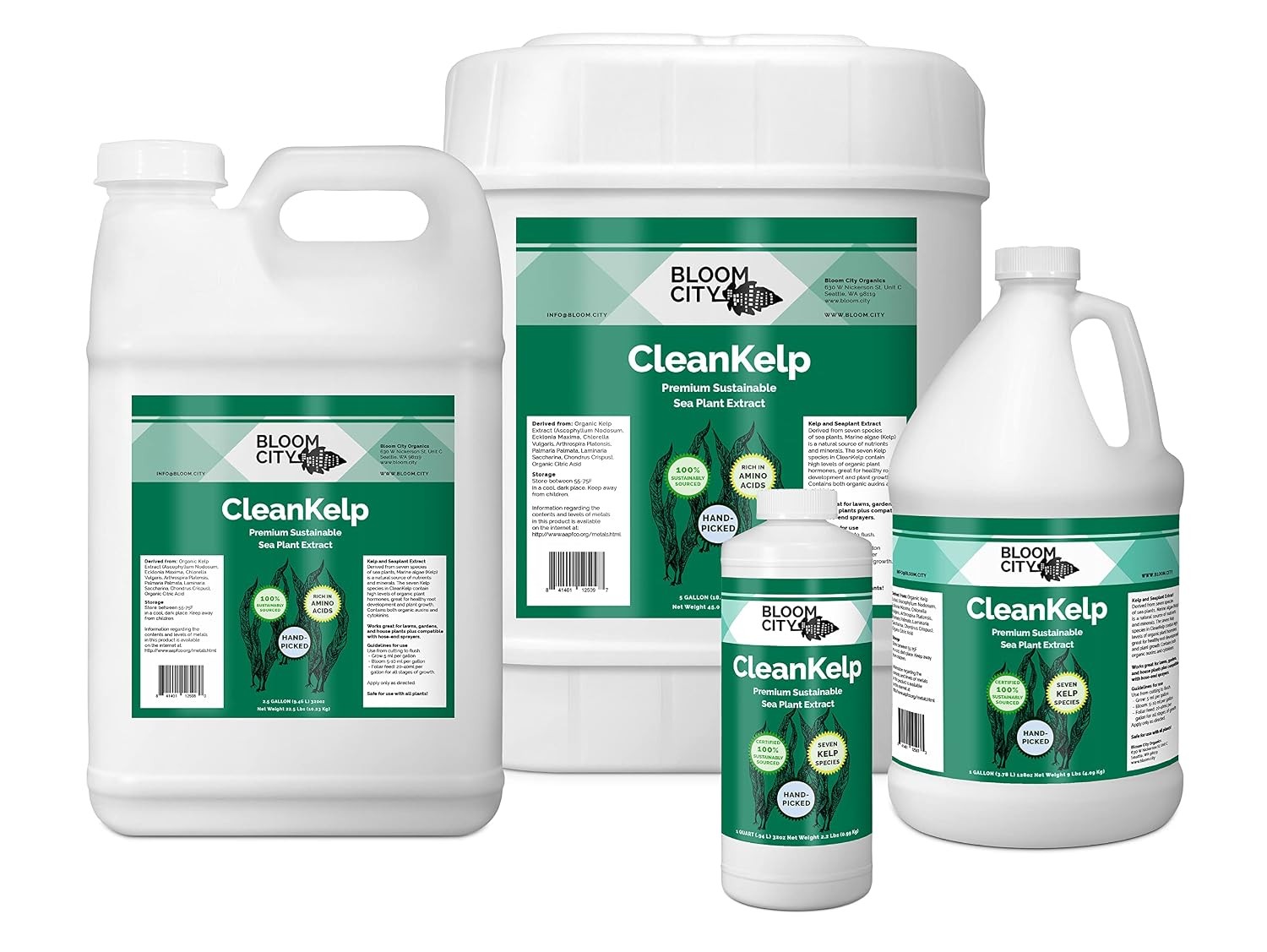 Bloom City Seaweed and Kelp Liquid Fertilizer for Plants, 32 oz | Encourages Str