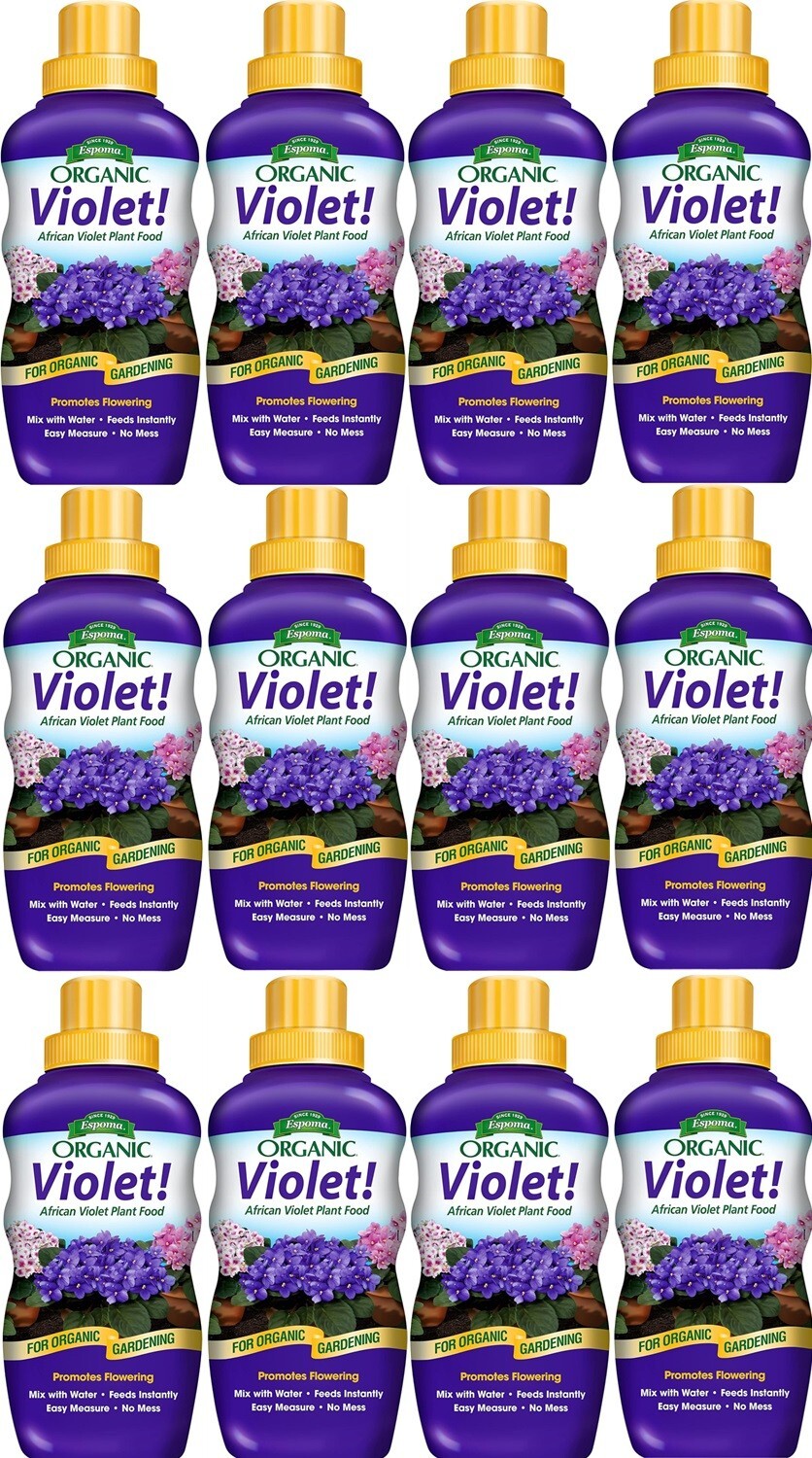 Espoma VIPF8 8 oz Violet! Organic African Violet Plant Food – Pack of 12