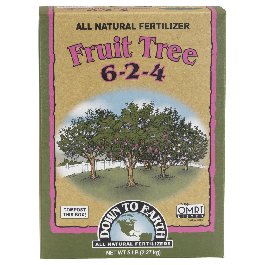 DOWN TO EARTH FRUIT TREE NATURAL FERTILIZER 6-2-4 5lb
