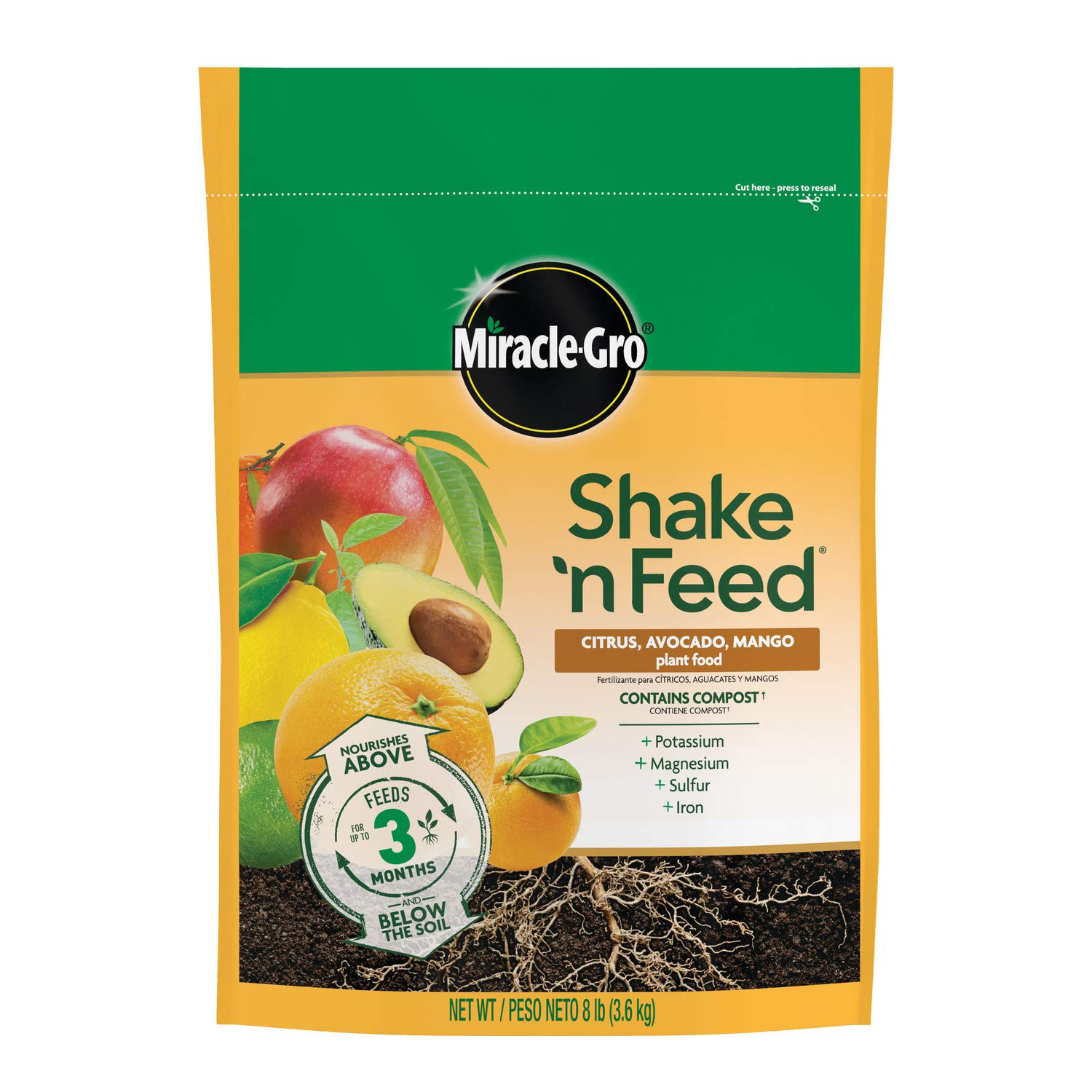 Miracle-Gro Shake ‘N Feed Citrus, Avocado, Mango Plant Food – Fertilizer