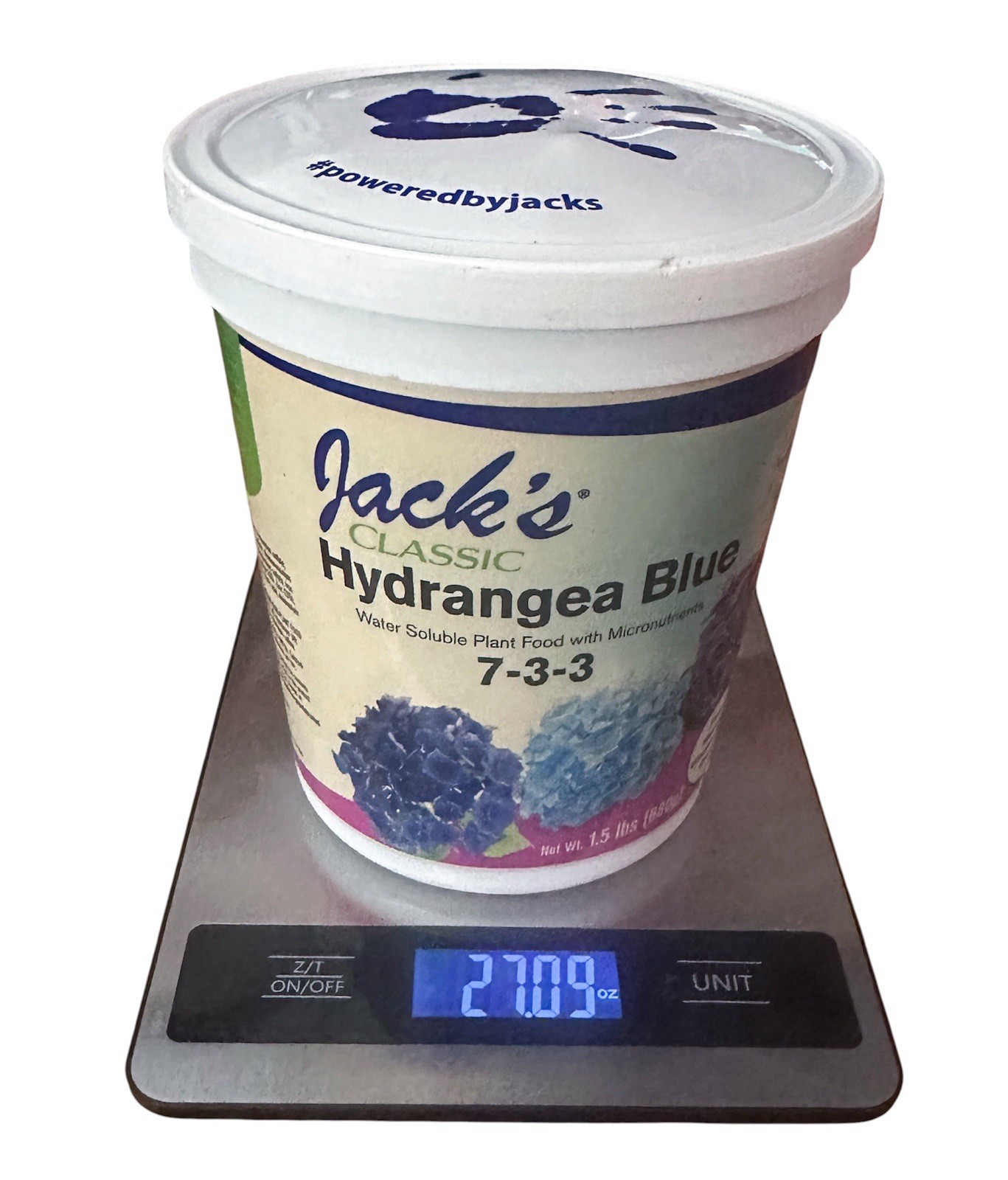 Jack’s Classic 7-3-3 Hydrangea Blue Water-Soluble Fertilizer 1.5 Lbs Plant Food