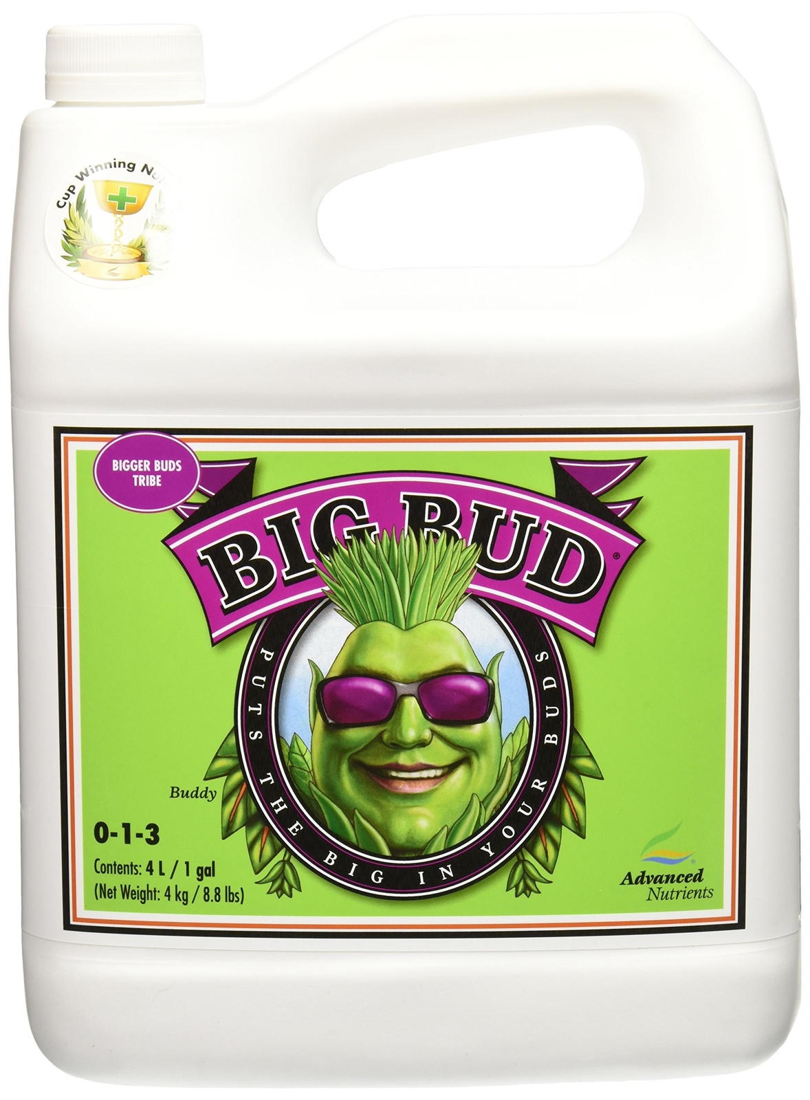 Advanced Nutrients GL525050-15 Big Bud Liquid Fertilizer, 4 Liter, Brown/A