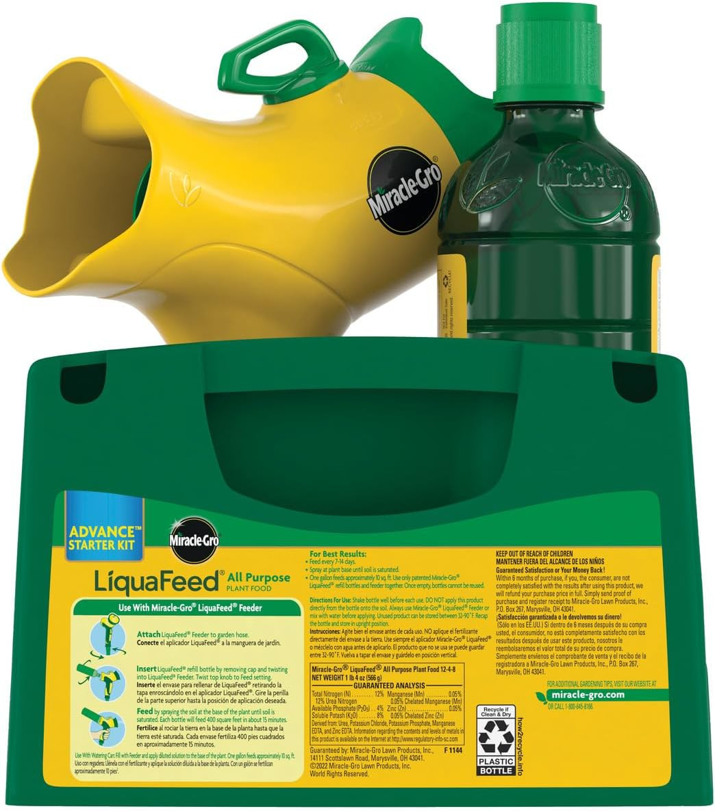 Miracle-Gro Liquafeed All Purpose Plant Food Advance Starter Kit, for Flowers, V