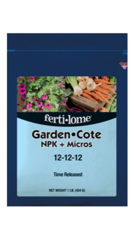 Fertilome Garden Cote NPK + Micros 12-12-12 fertilizer 1 lb slow release food