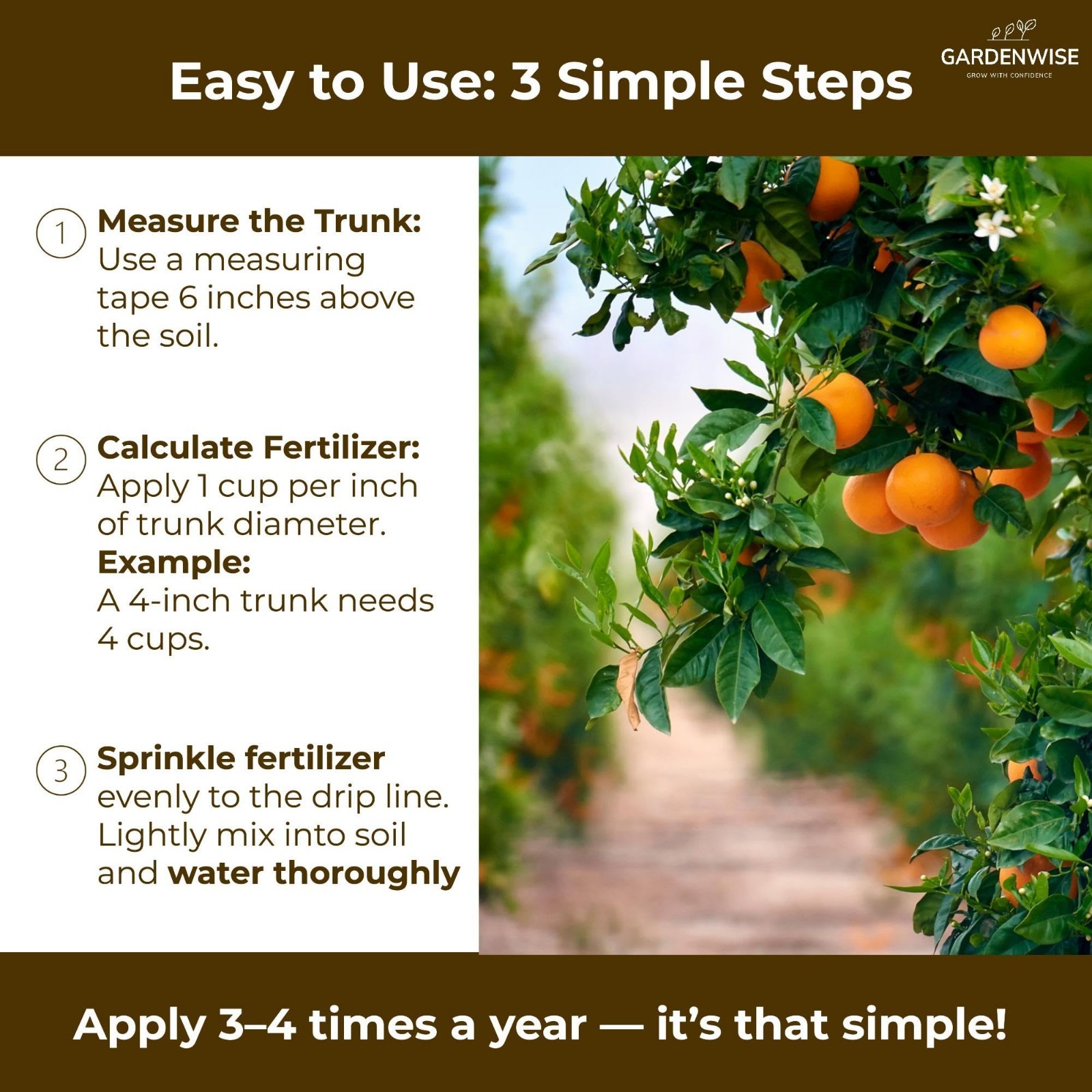 Citrus Fertilizer with Micronutrients – Balanced NPK for Indoor & Outdoor Plants