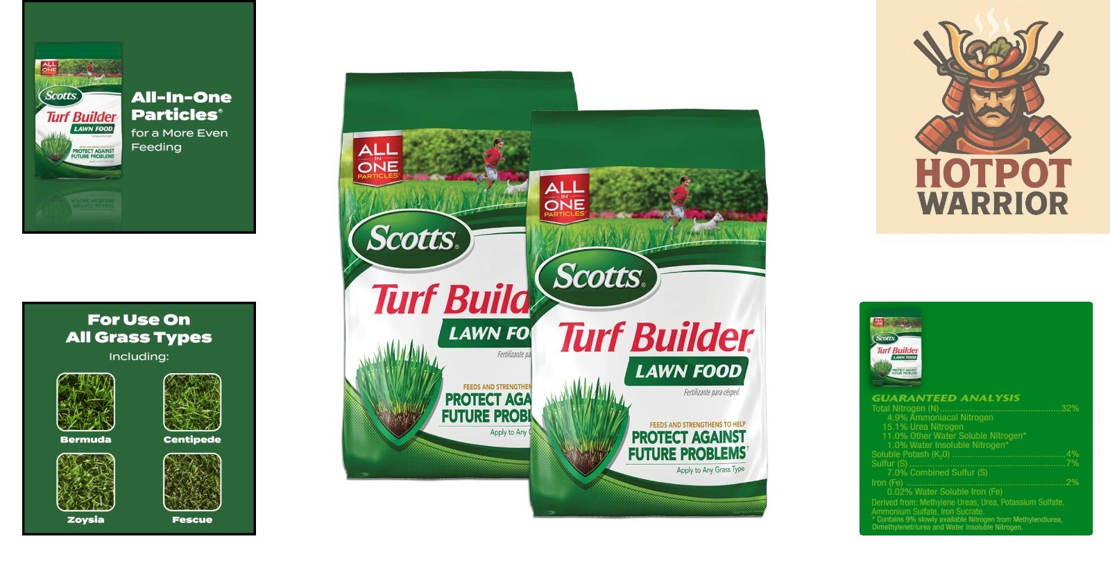 Turf Builder Lawn Food – 2-Pack Granules, 10,000 sq. ft. for Lush Grass