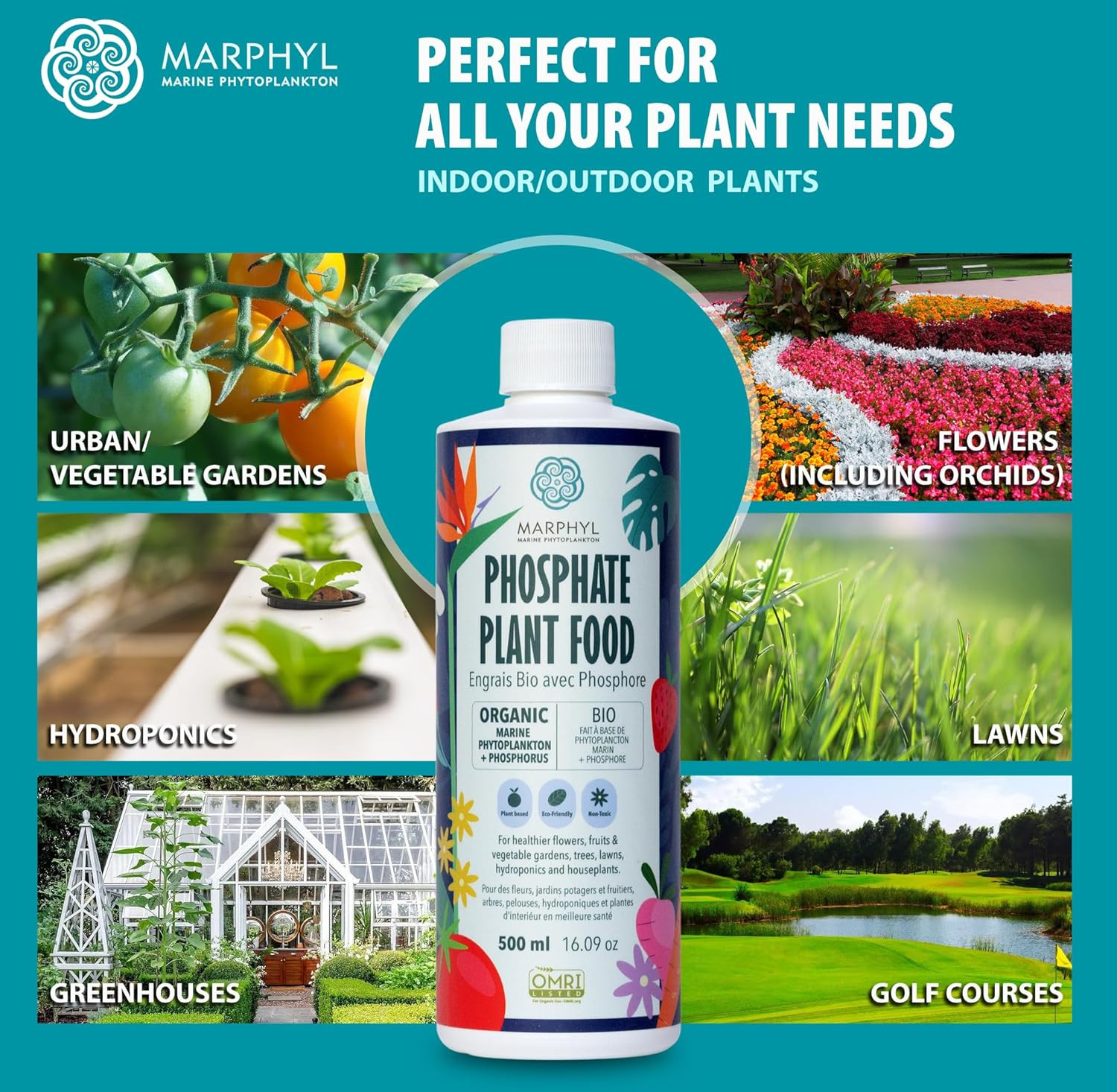 MARPHYL Organic Liquid Phosphate Soil Enhancer – Phosphorus Fertilizer for Root