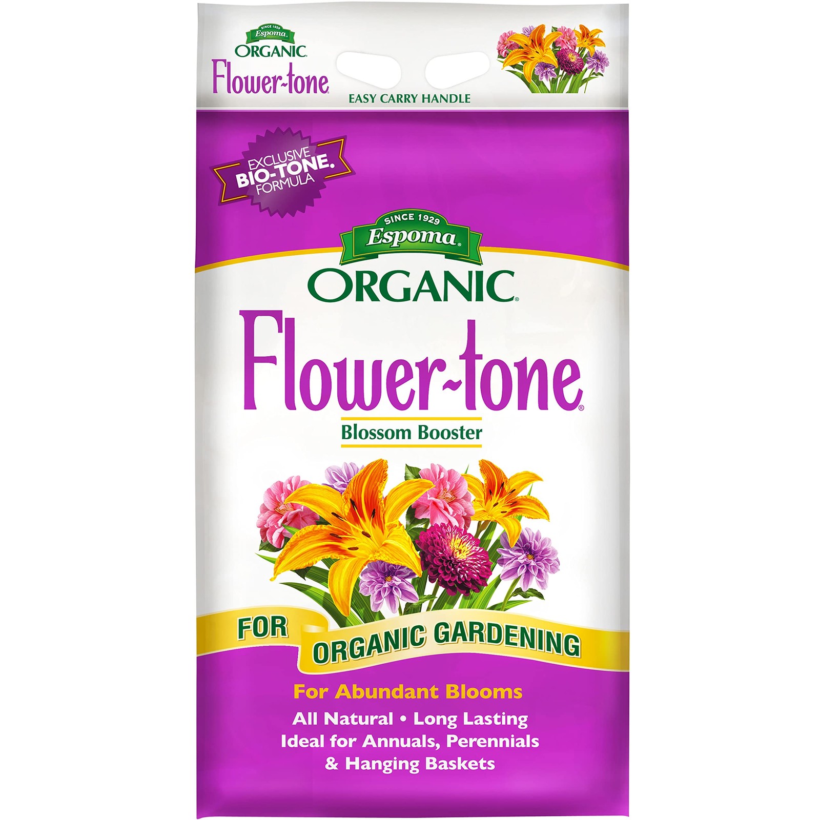 Organic Flower-Tone 3-4-5 Natural & Organic Plant Food; 18 lb. Bag; Organic F…