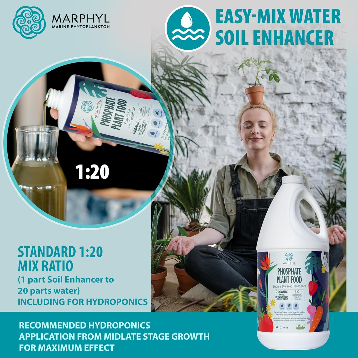 MARPHYL Organic Liquid Phosphate Soil Enhancer – Phosphorus Fertilizer for Root