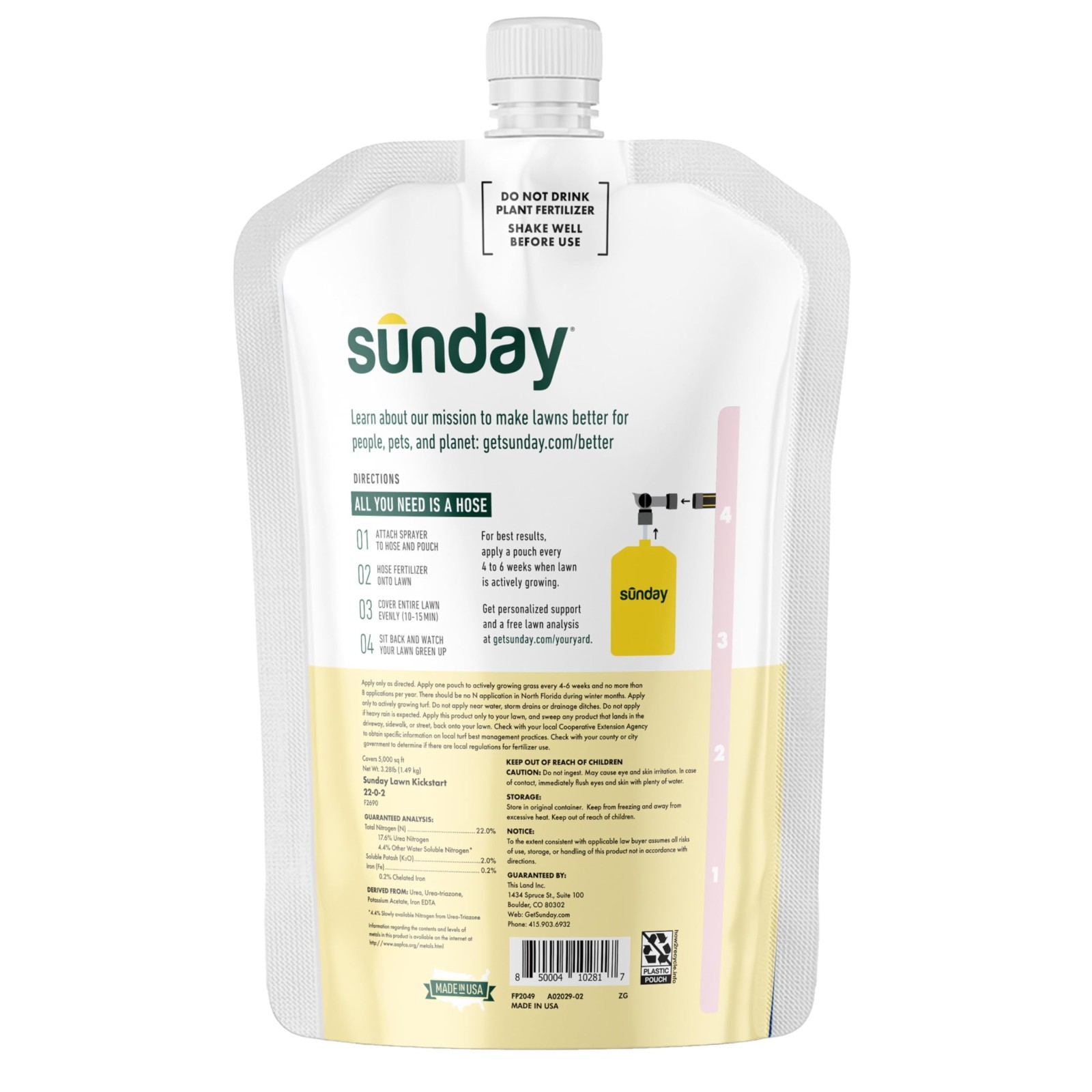 Lawn Fertilizer for Lush Growth – Kickstart & Green Machine – Easy Spray, Covers