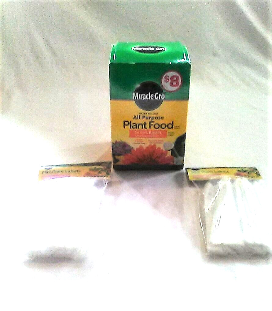 Miracle-Gro All Purpose Plant Food 1.5 lb + 2 pkgs.Miracle-Gro Mini Plant Labels