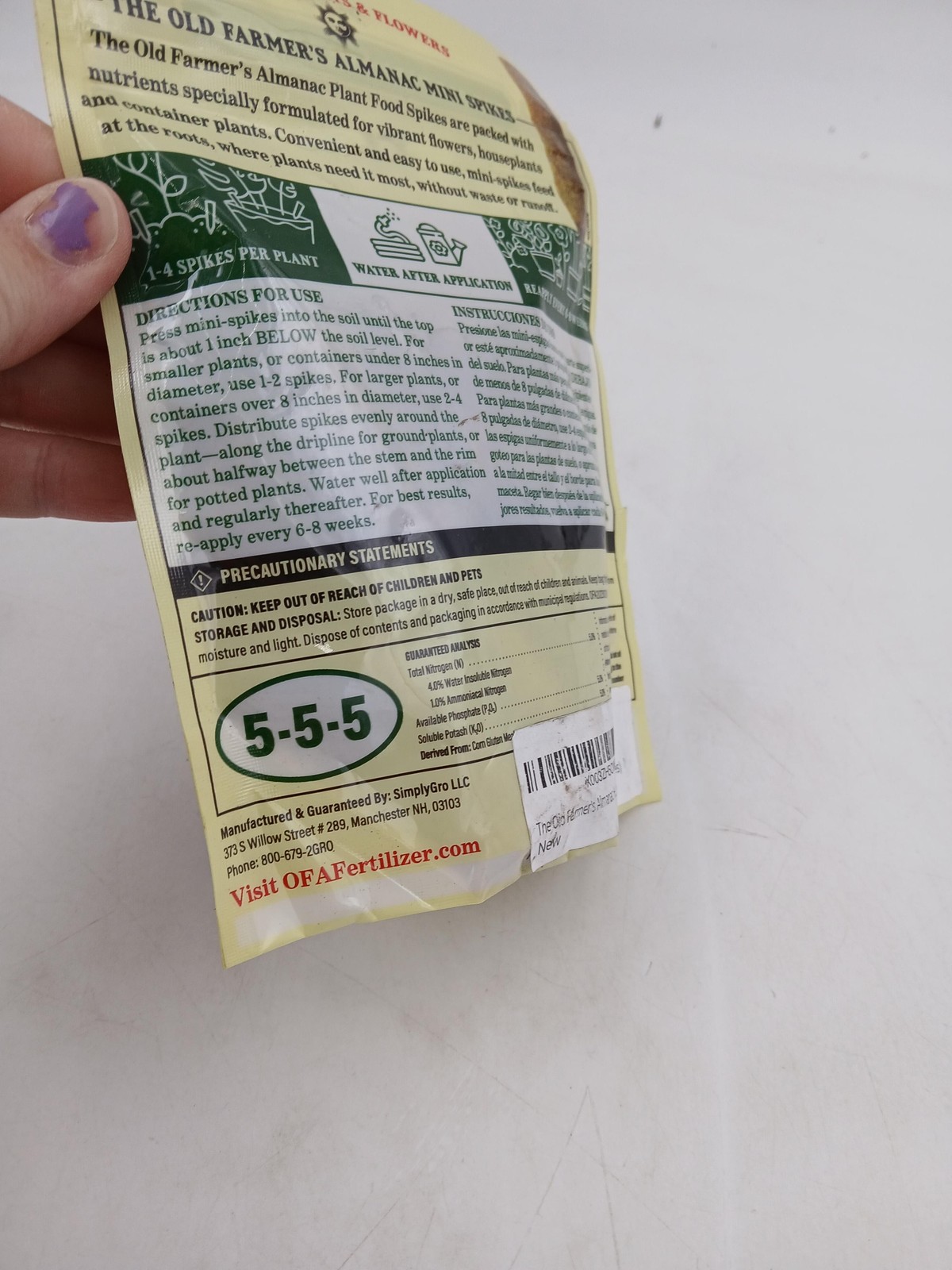 The Old Farmer’s Almanac Plant Food Spikes 12 Mini 5-5-5 Houseplant Fertilizer