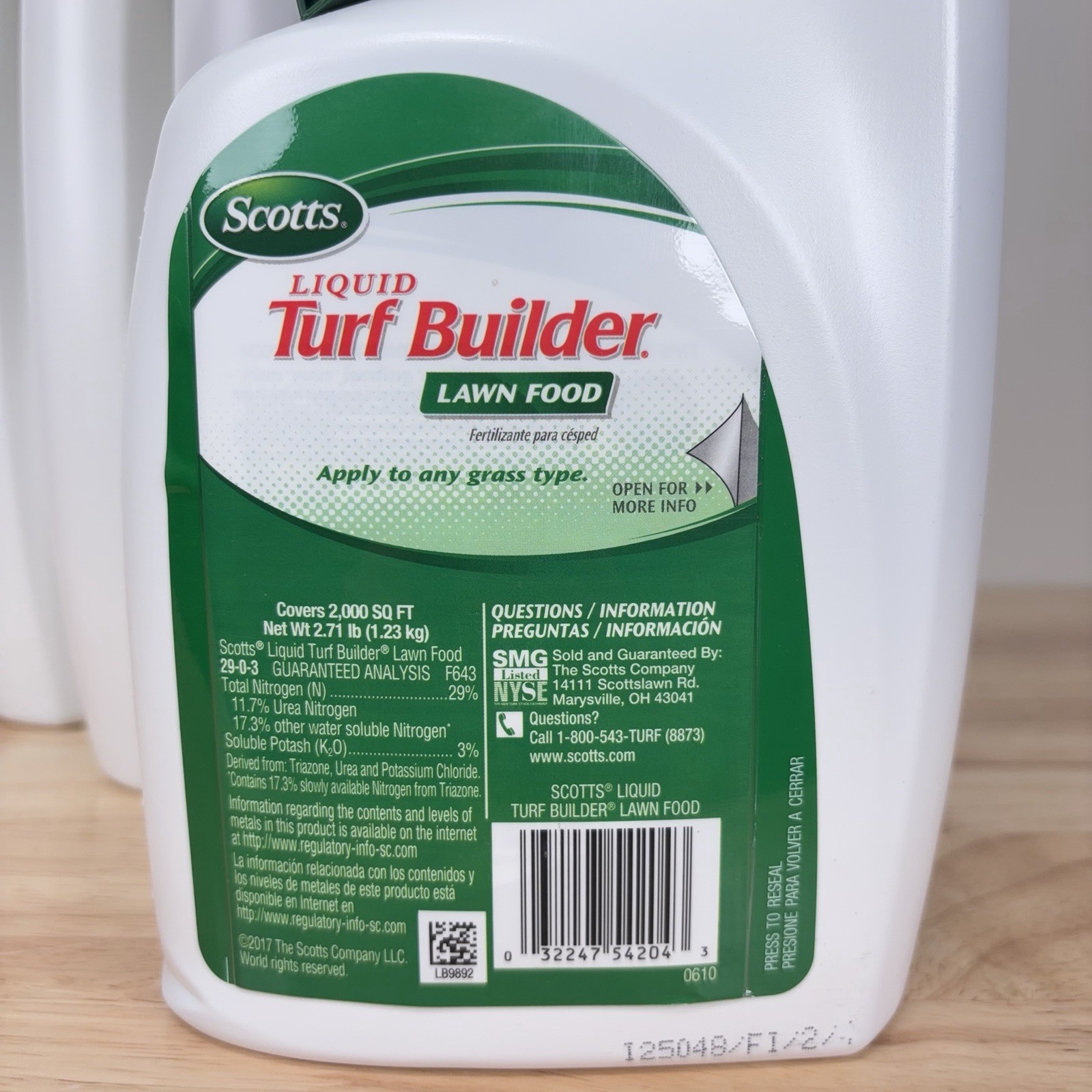 NEW Lot of 4 Scotts 32oz Liquid Turf Builder Lawn Food