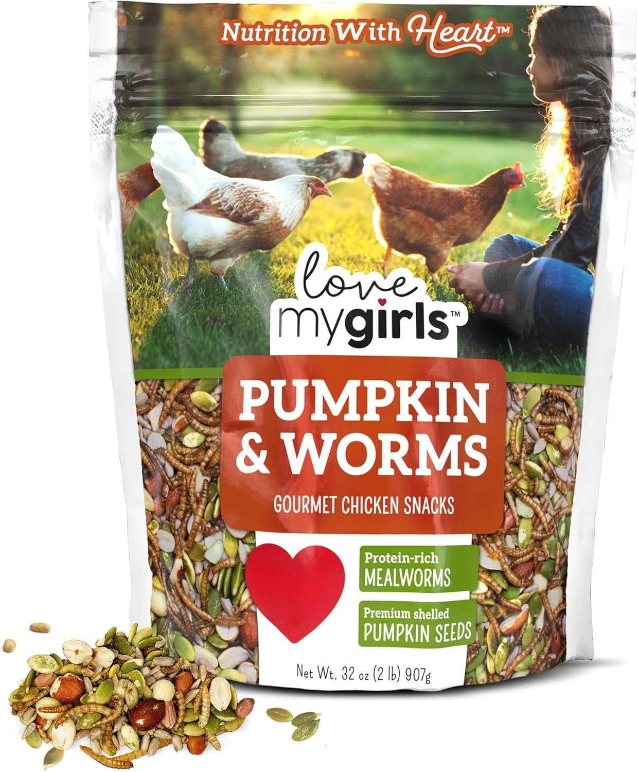 2lb Chicken Snacks – Pumpkin & Mealworms Grain Treats