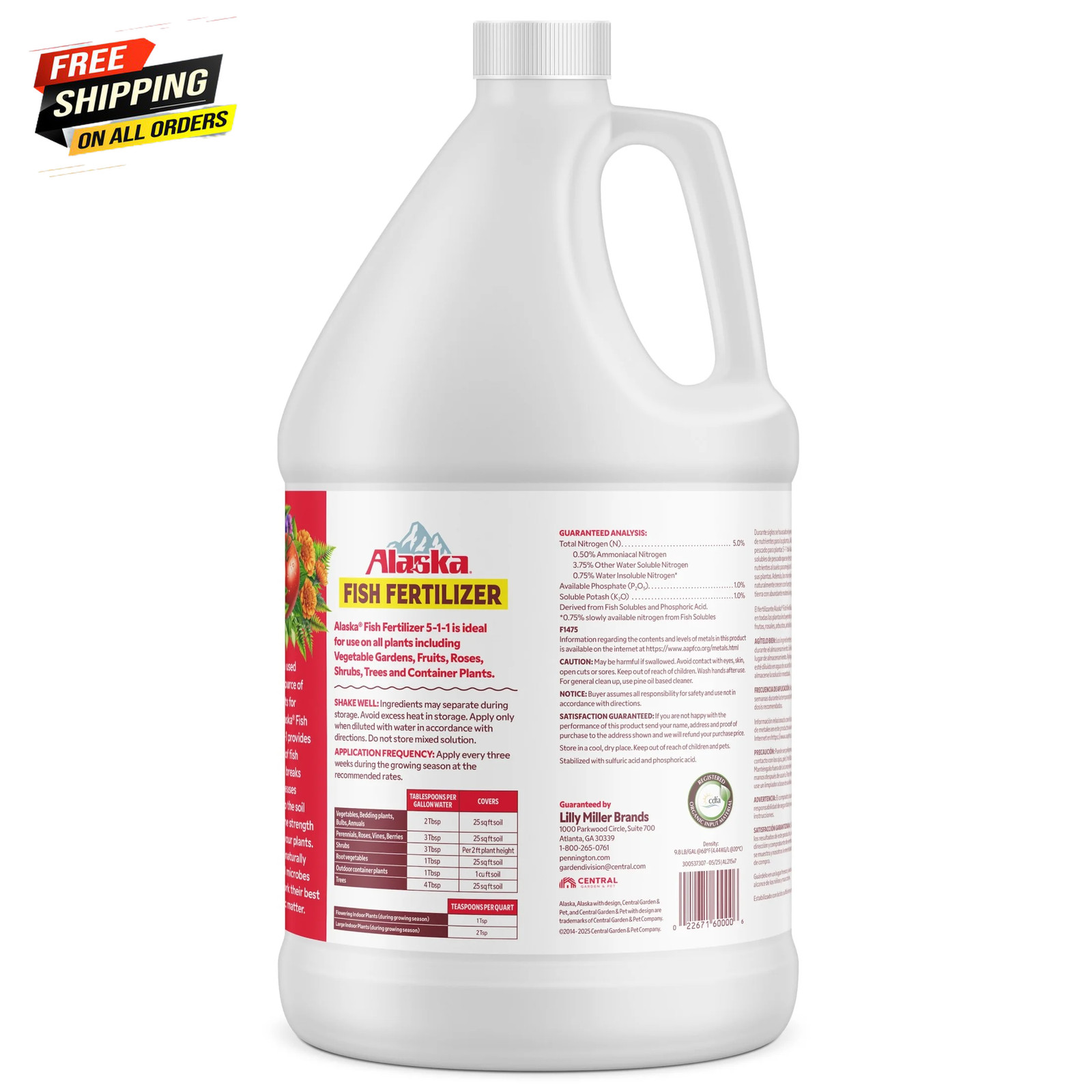 Fish Fertilizer 5-1-1 Plant Food, 1 Gal 👌 ✅