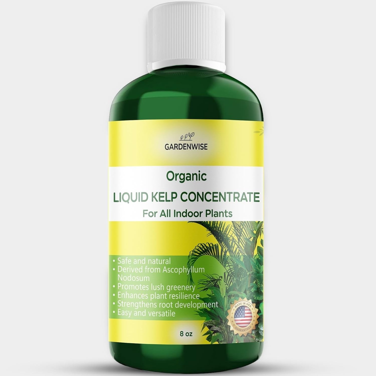 Organic Liquid Kelp Seaweed Fertilizer Indoor Houseplant Food Green Foliage