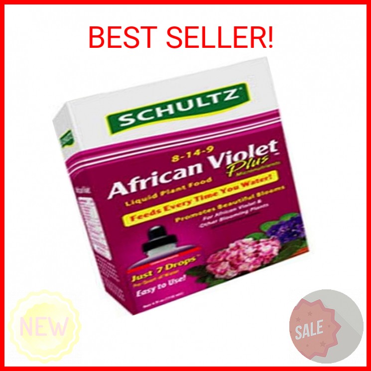 Schultz SPF44900 African Violet Plus Liquid Plant Food 8-14-9, 4 Ounce