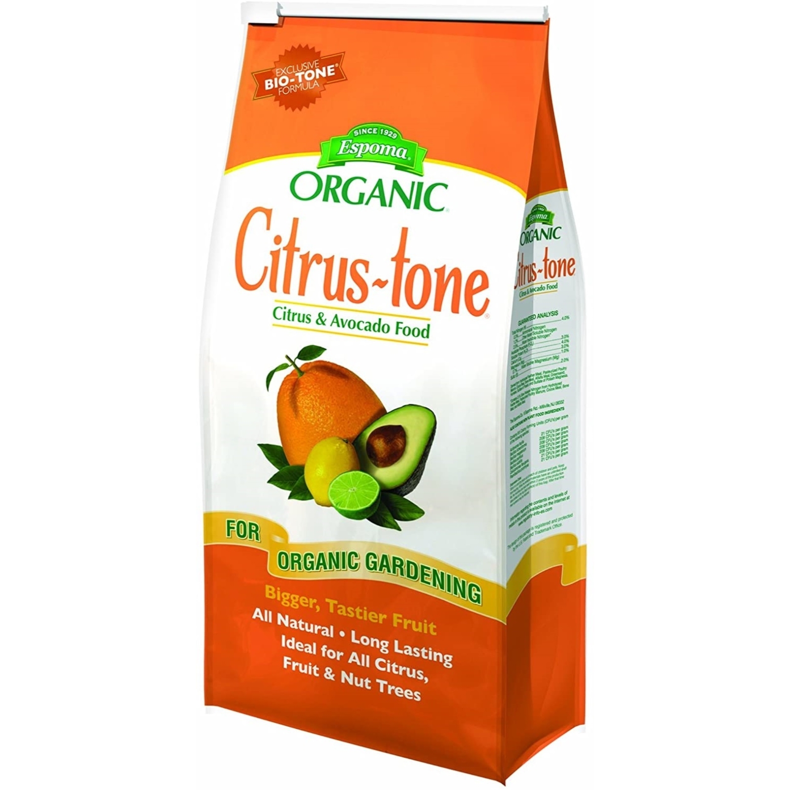 Espoma Organic Citrus-tone 5-2-6 Natural & Organic Plant, 8 lb Bag