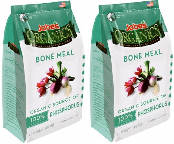 Jobe’s 09326 4 lb Organic Bone Meal Bulb & Perennial Fertilizer – Pack of 2