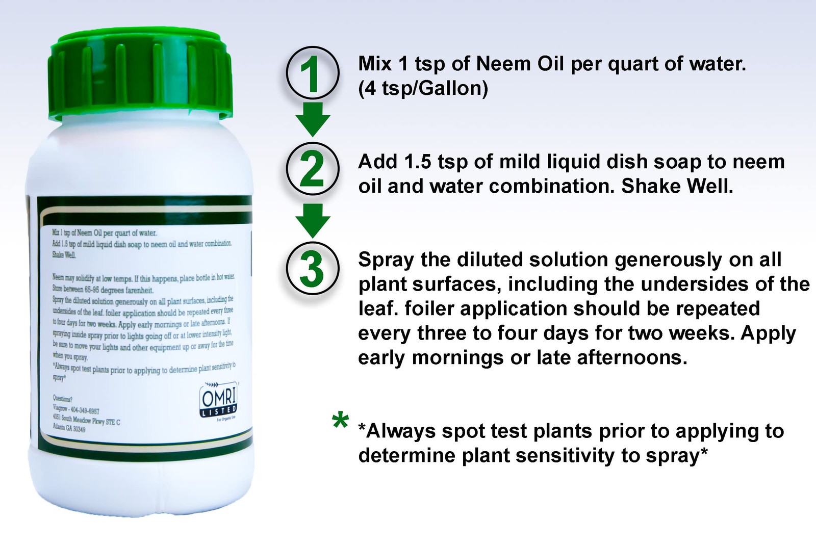 Viagrow 100% Cold Pressed Neem Seed Oil for Plants (8oz/Makes 12 Gallons), OMRI
