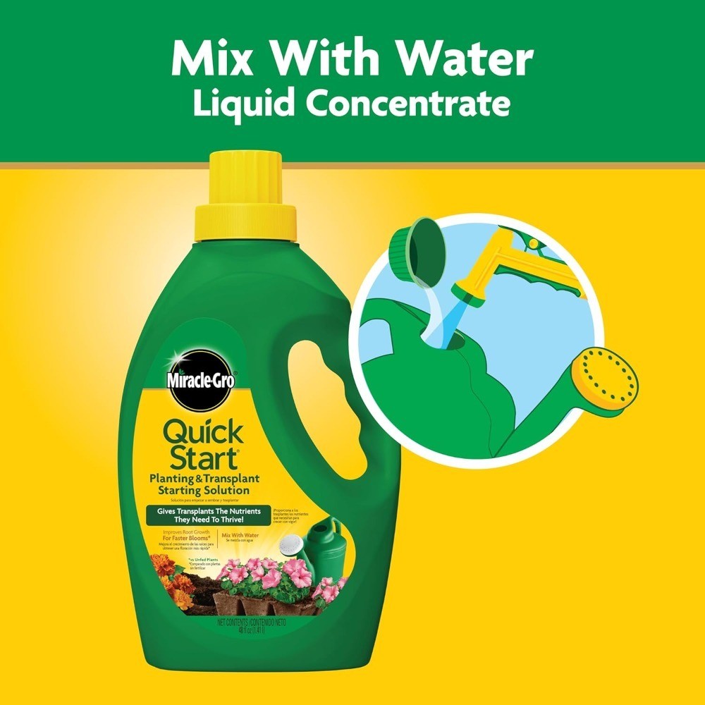 Quick Start Liquid Fertilizer for Seedlings and Transplants Planting Solution 48