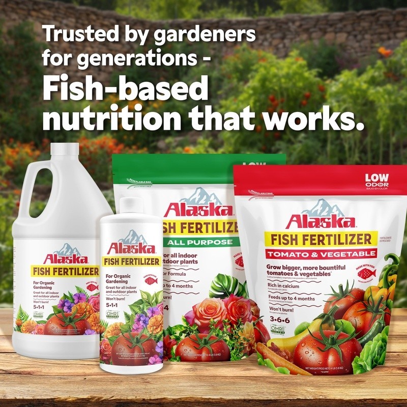Organic Fish Emulsion Fertilizer 5-1-1 NPK Indoor Outdoor Plants 32 oz New