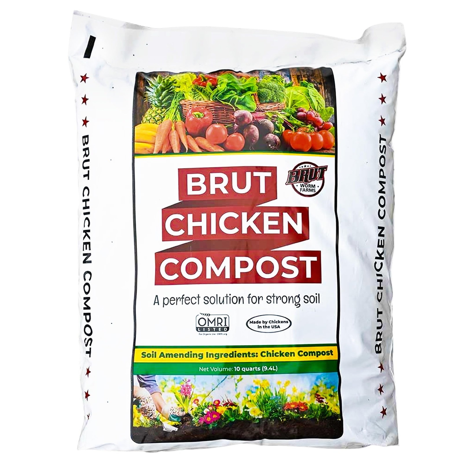 NutrientRich Chicken Manure Compost for Vegetable Gardens & Indoor Plants 10