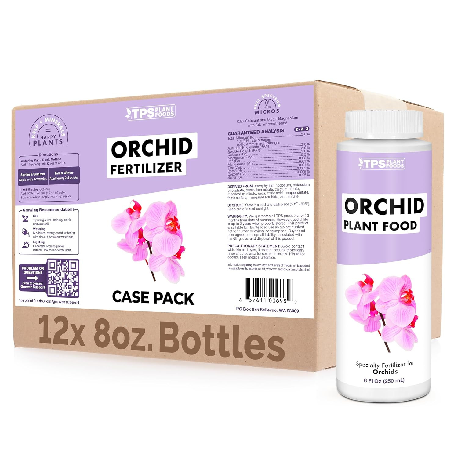 TPS Nutrients Orchid Plant Food for All Orchids and Acid Loving Houseplants