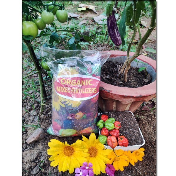 Organic Mixed Fertilizers for Flowering plants, Fruits, Vegetables Free Shipping