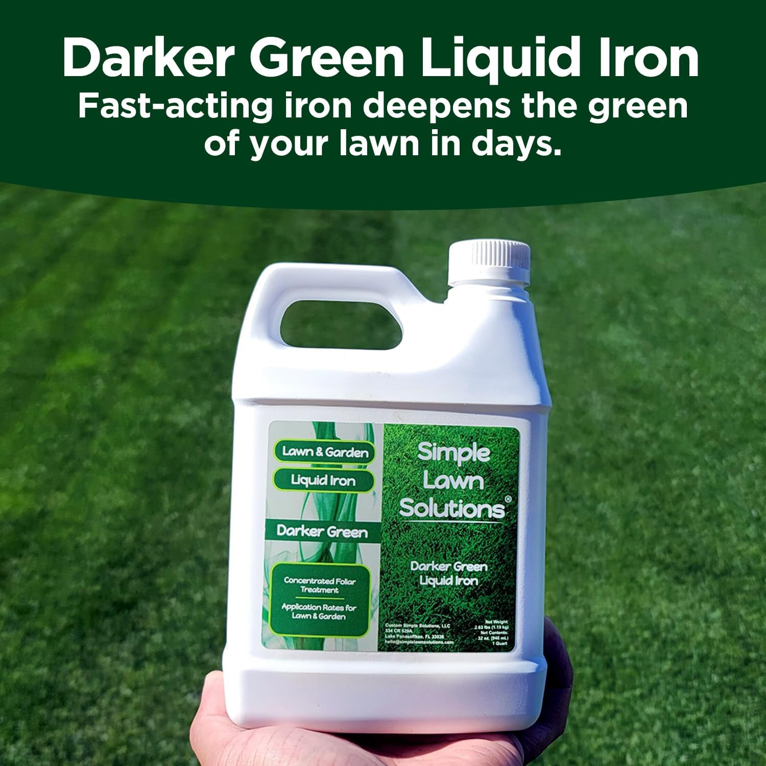 – Liquid Iron Fertilizer Darker Green – Chelated Micronutrients – Concentrated G