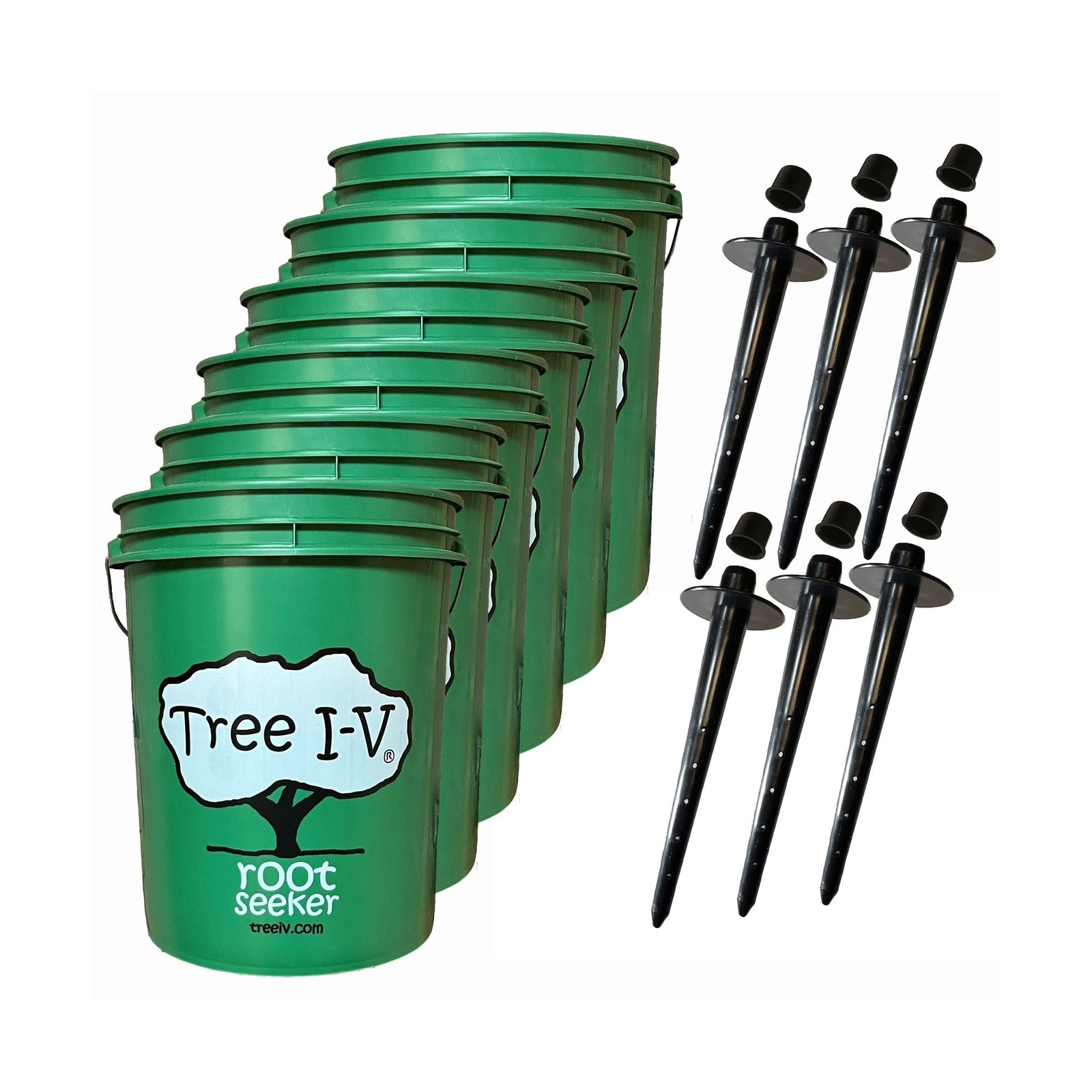 Tree I-V 6-Pk Original Base Root Feeder Watering System – Durable Self-Suppor…