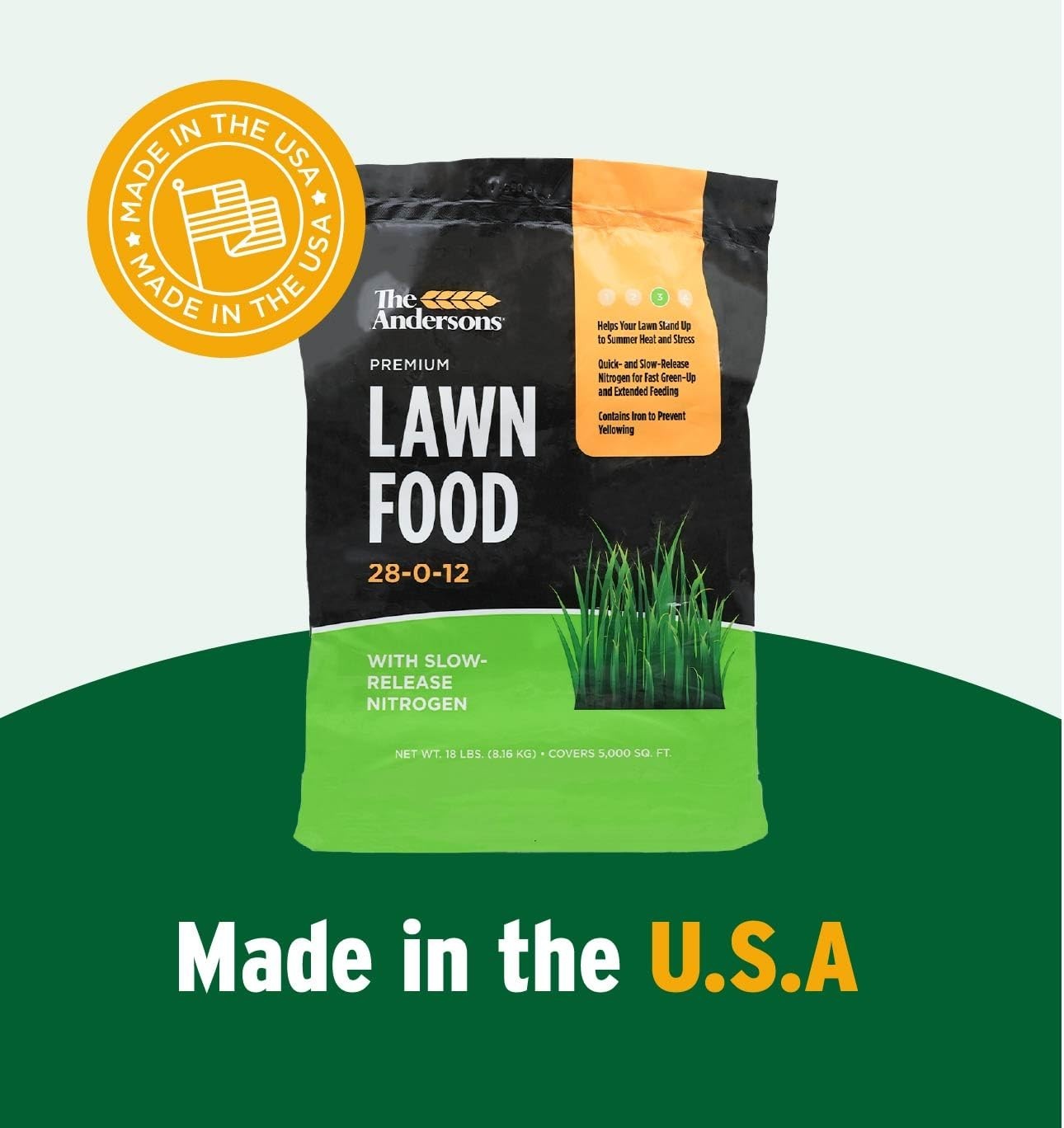 Lawn Food 28-0-12 Spring Summer Fertilizer 5,000 sq ft Bag