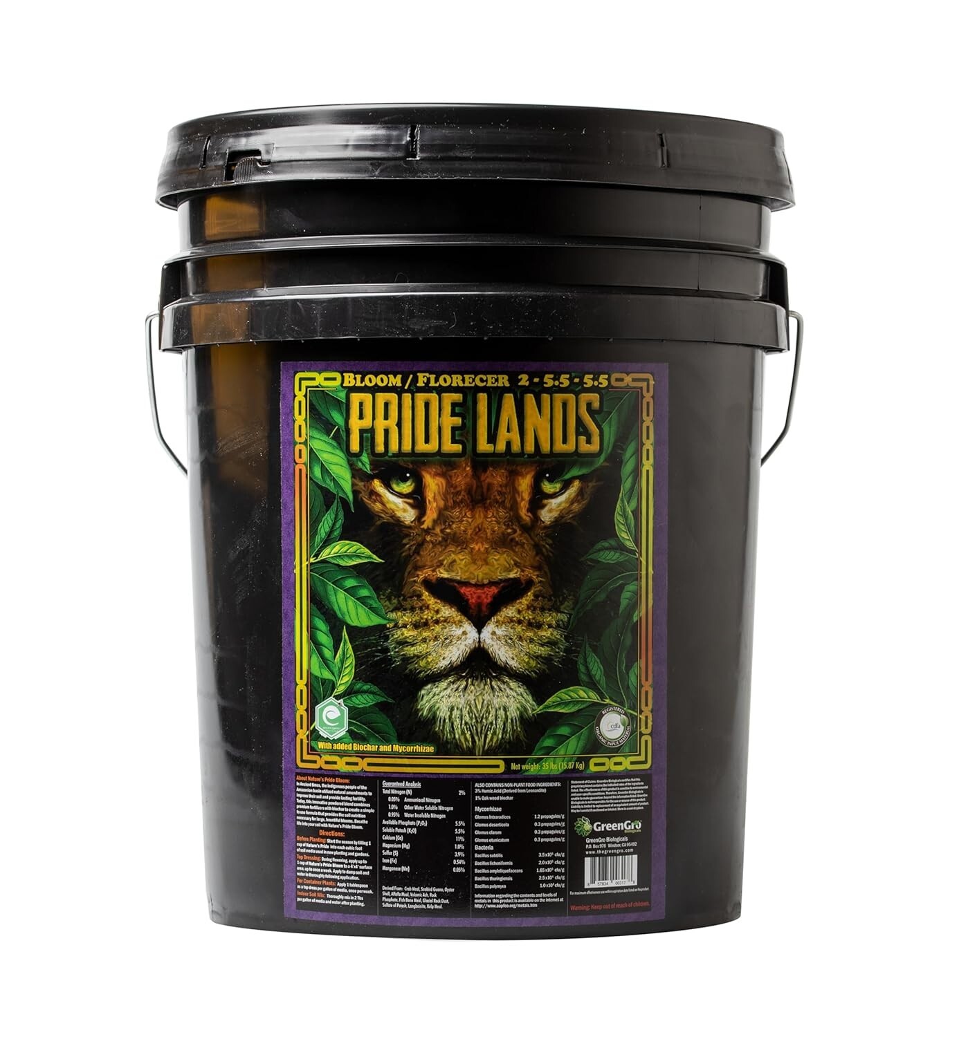 Pride Lands Premium Organic Bloom Fertilizer with NO Fillers, Bigger Buds, Fl…