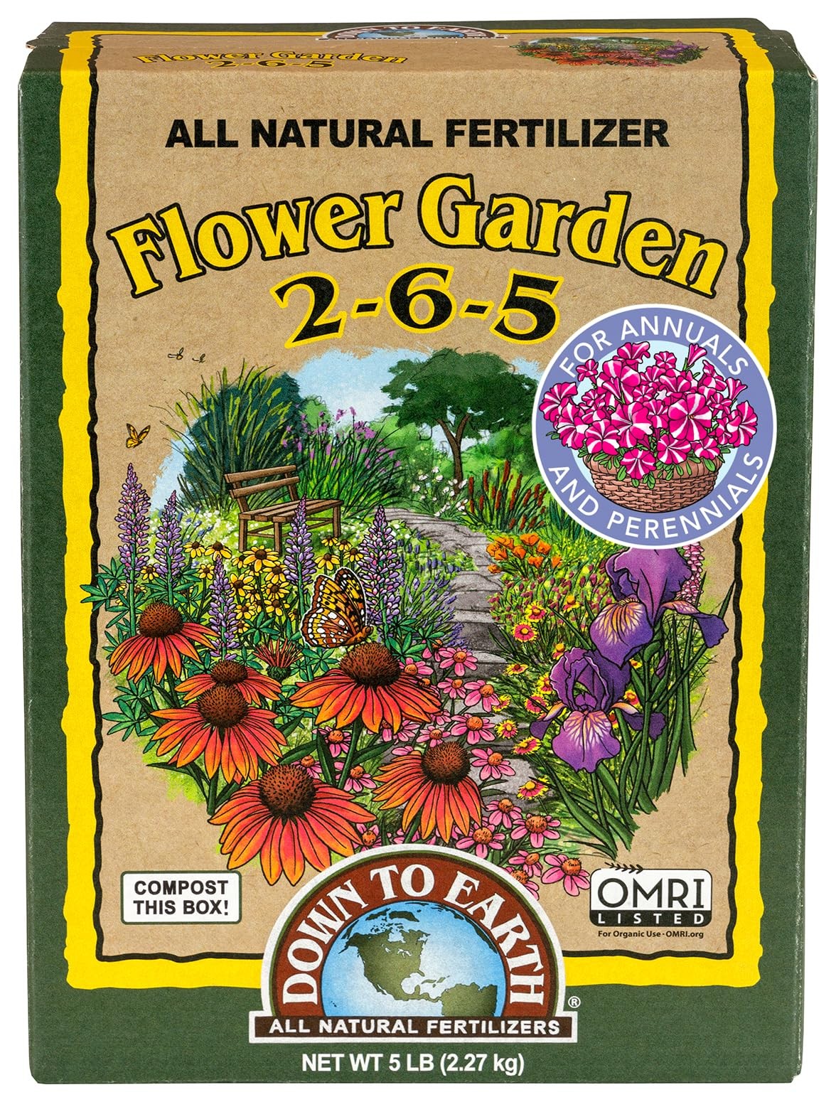 Down To Earth All Natural Fertilizers Organic Flower Garden – Plant Food for …