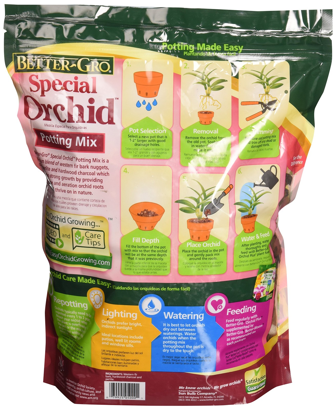 Sun Bulb Company 8305 Better Gro Orchid Plus Bloom Booster Fertilizer, 16-Ounce