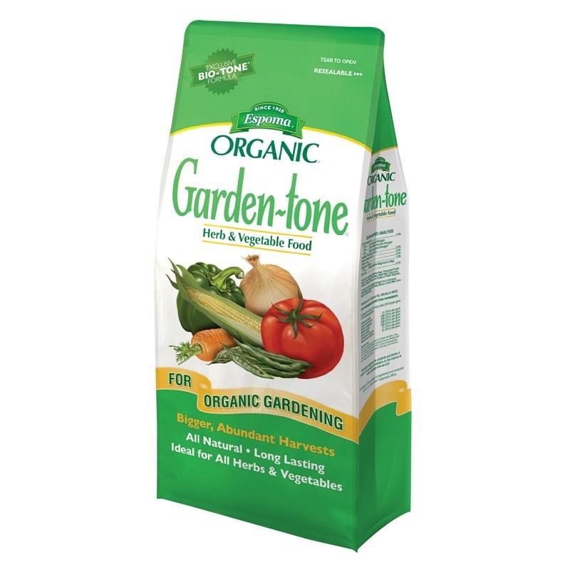 Espoma Garden-tone GT8 Organic Plant Food, 8 lb, Bag, Granular, 3-4-4 N-P-K Rati