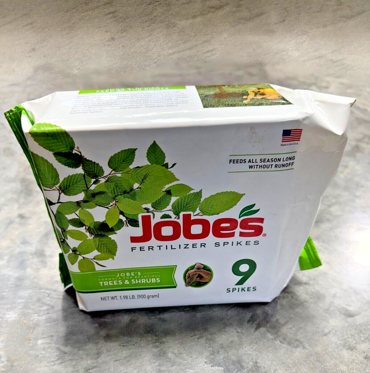 Jobe’s Slow-Release Tree and Shrubs Fertilizer Spikes Easy Plant Care 9pc