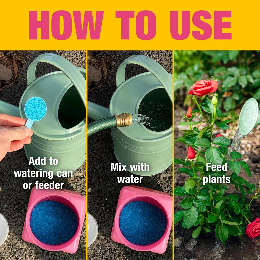 1.5 Lb. Water Soluble Rose and Flower Plant Food for Roses, Flower Beds and Cont