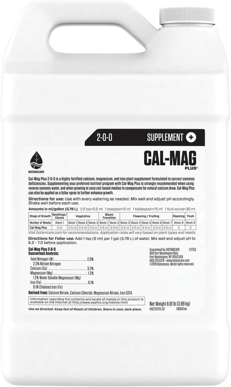 Versatile Cal-Mag Plus Supplement – Liquid Plant Food, 2-0-0 NPK, 1 Gallon