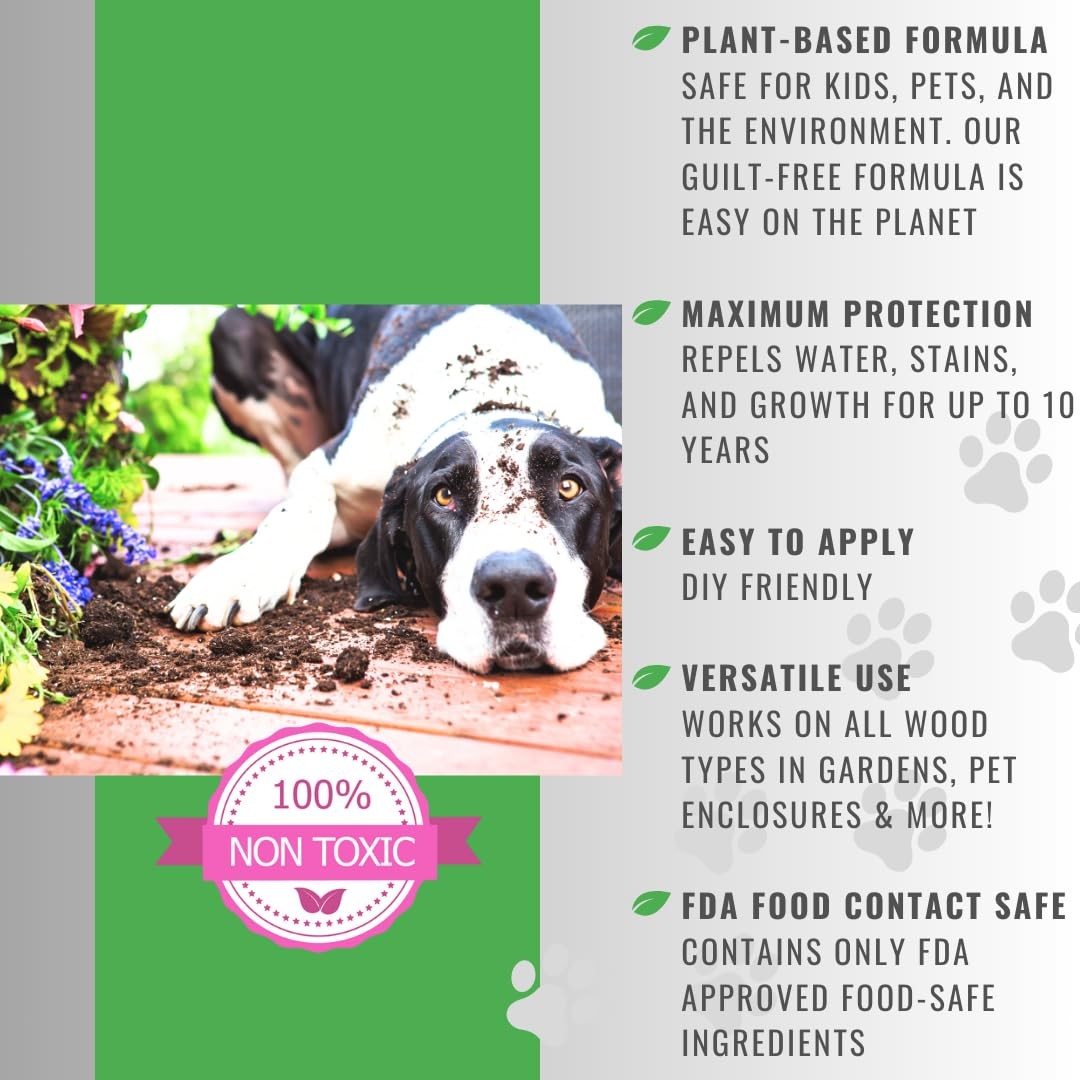 Garden Box Sealer | FDA Food Contact Safe Plant-Based Wood Sealant for Raised…